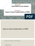 Data Warehousing & Data Mining: Types & Typical Applications of DWH