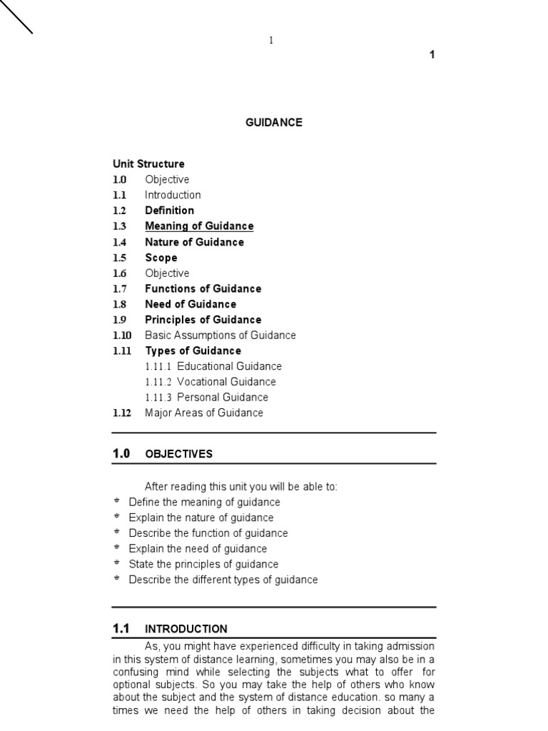 Guidance | PDF | Curriculum | Teachers