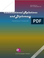 International Relations and Diplomacy (ISSN2328-2134) Volume 8, Number 11,2020