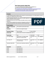 SLAC Site-Specific Safety Plan: 39489.33 (Updated 39535.29) SLAC-I-730-0A21J-025-R002 1 of 7