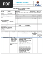 JSA for Material Shifting Operations | PDF | Crane (Machine)