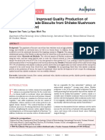 Preparation and Improved Quality Production of Flour and The Made Biscuits From Shitake Mushroom (Lentinus Edodes)