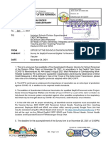 Memorandum No. 624 S. 2021 Survey For DepEd Personnel Eligible To Receive The Quadrivalent Influenza Vaccine