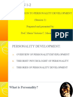 Pdev Lesson 1-2 Intro. & Theories of Personality Development