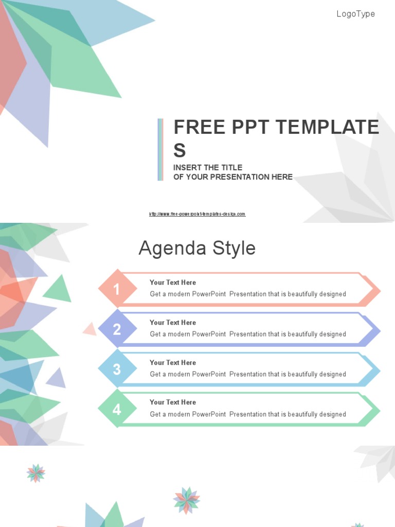 Abstract Leaves PowerPoint Template PDF Microsoft Power Point