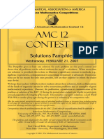 2007 AMC 12 B Solutions