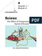SCI8 - Q1 - M4 - The Effect of Temperature To The Speed of Sound