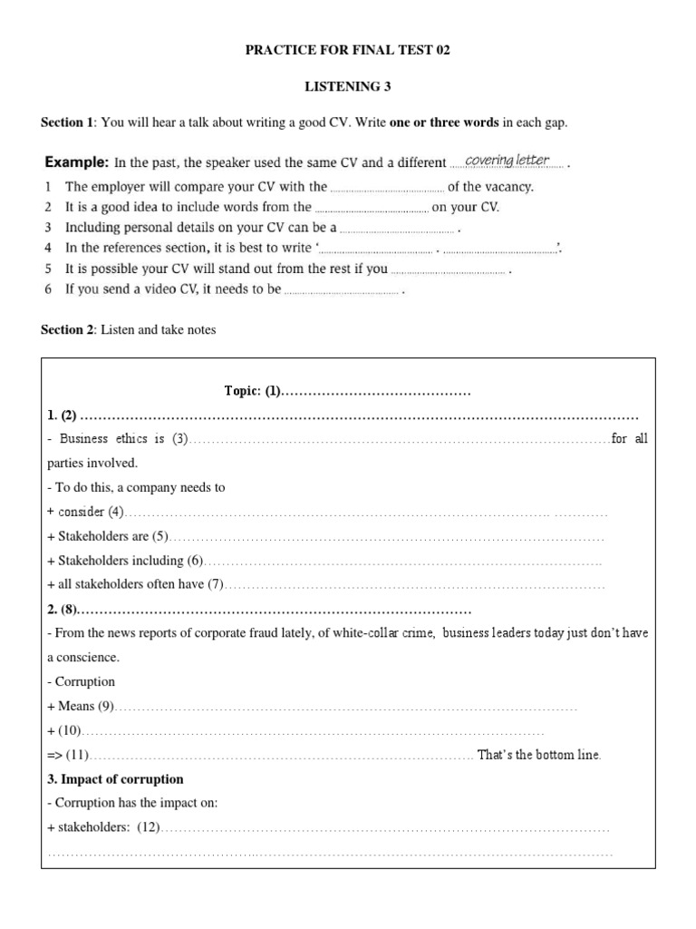 Practice For Final Test 02 | PDF | Economies | Applied Ethics