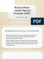 Konsep Dasar Standar Operasi Prosedur (
