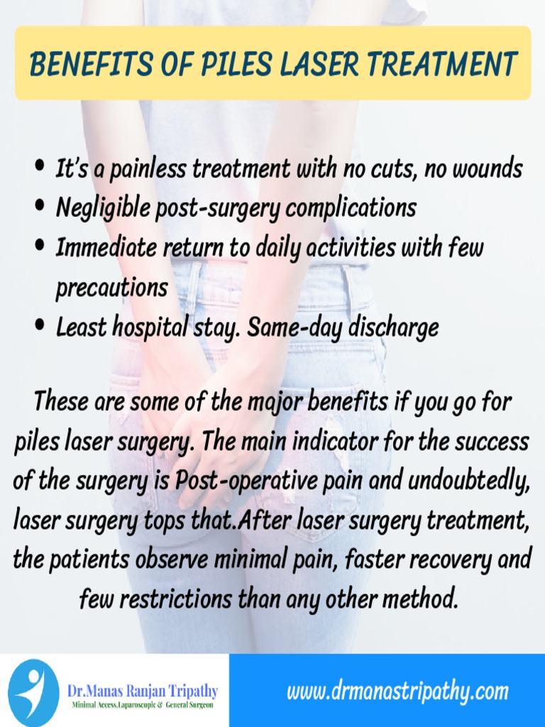 Benefits of Piles Laser Treatment Laser Treatment For Piles in