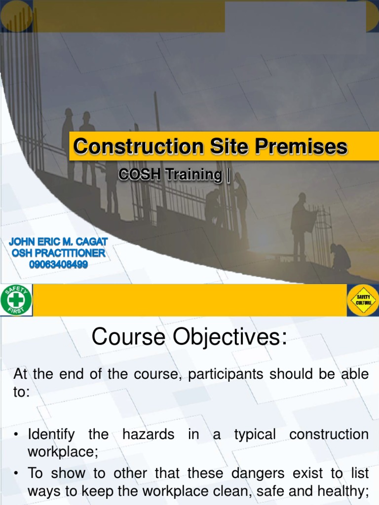 CONSTRUCTION SITE PREMISES | PDF | Safety | Hazards