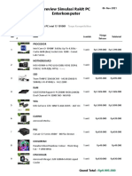 Simulasi - Rakit PC Intel 13 10100f