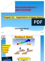 Marine Structural Analysis-1 NAM131/OCE222: Chapter (4) Applications of Beam Theory