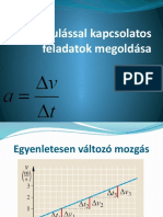 Gyorsulással Kapcsolatos Feladatok Megoldása