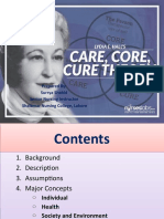 Nursing Theory of Care, Cure and Core