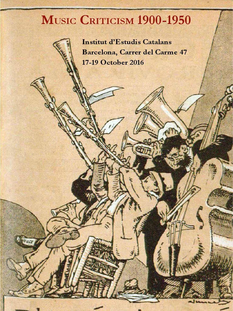 Crítica Musical 1900-1950: Conferencia Internacional | PDF