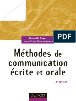 Méthodes de Communication Écrite Et Orale by Michelle Fayet Jean Denis Commeignes Extrait