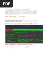 SQL Injection Using Kaali Linux