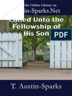 T Austin-Sparks - Called Unto The Fellowship of His Son