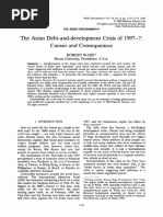 The Asian Debt-And-Development Crisis of 1997-?: Causes and Consequences