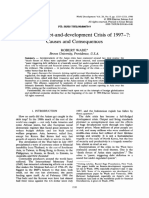 The Asian Debt-And-Development Crisis of 1997-?: Causes and Consequences