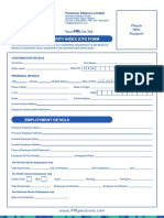 Client Familiarity Index (Cfi) Form: Pensions Alliance Limited