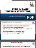 Protein Chemistry Lecture 4