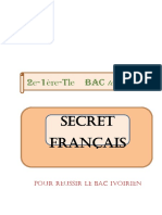 Secret Francais Bac 2e Edition