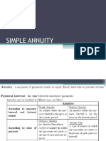 Simple and General Annuity