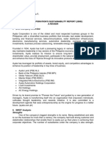 Ramores, Kaith Marjorie T. BSA51 Ayala Corporation'S Sustainability Report (2008) : A Review I. Brief Company Overview