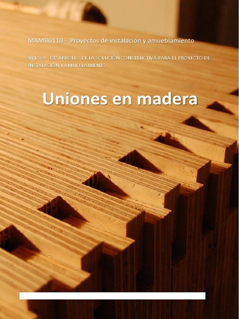 Guia Trabajo MADERA, PDF, Tornillo