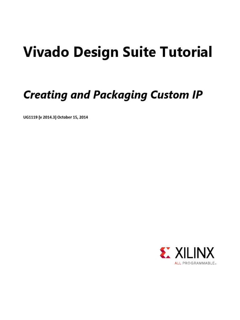 Ug1119 Vivado Creating Packaging Ip Tutorial | PDF | 64 Bit Computing ...