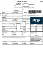 PT POS Indonesia customs declaration form