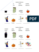 Pumpkin Apple Ghost Vampire Witch Sweets Monster Skeleton: - Symbols of Halloween