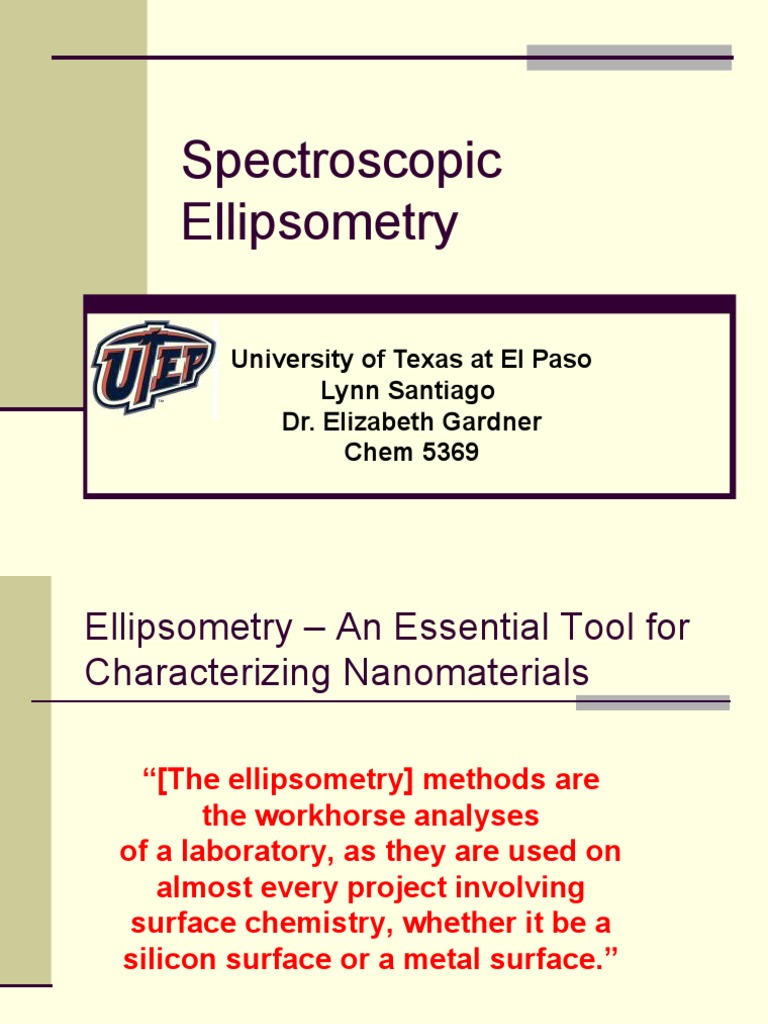 Ellipsometry PDF Polarization (Waves) Applied And Interdisciplinary Physics