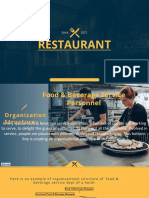 Food and Beverage Personnel