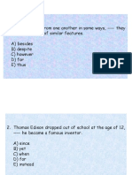 Conjunctions Test Conjunctions Exercises Ingilizce Baglaclar Test Slayt 1315