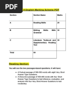 CBSE Class 9 English Marking Scheme PDF: Reading Section