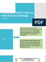 Pemberian Vaksin Covid-19 Pada Anak Dan Remaja