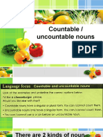Expressions of Quantity Countable and Uncountable Nouns