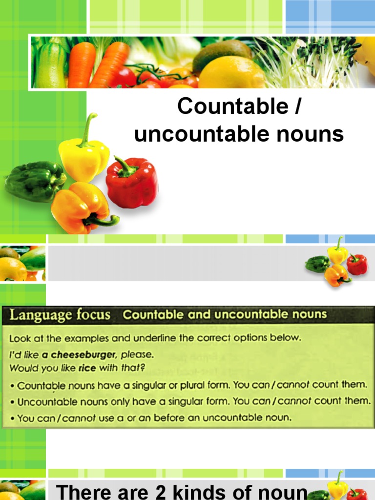 Expressions of Quantity Countable and Uncountable Nouns PDF Noun