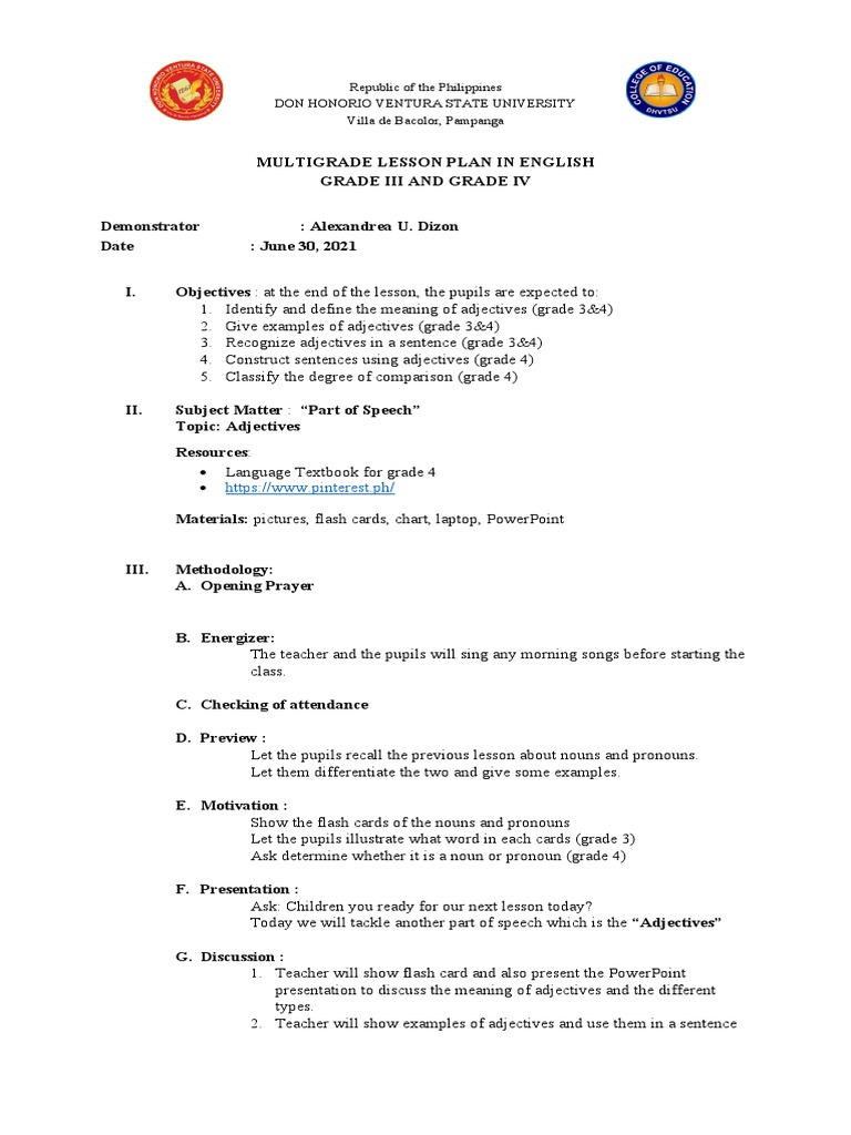 multigrade-lesson-plan-pdf-adjective-part-of-speech