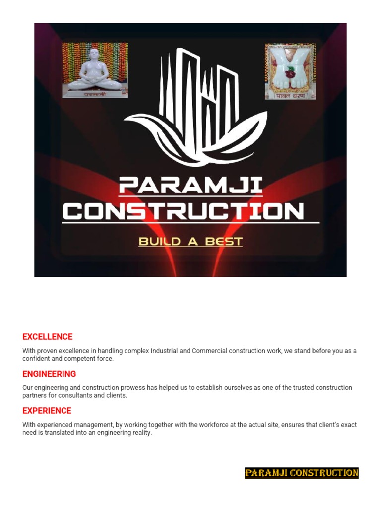 Profile - Paramji Construction | PDF | Engineering | Consultant