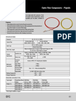 Optic Fiber Components - Pigtails: Features