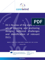 COREWIND D2.1 Review of The State of The Art of Mooring and Anchoring Designs