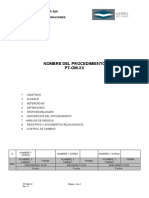 PT-OM-XX Nombre Del Procedimiento Rev. X