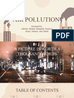Air Pollution: Presented By: Alabado, Bediña, Mangubat, Ramirez, Reyes, Salonoy, and Zabala
