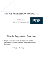 02 Simple Regression Model