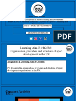 Sport - Development - B1, B2, B3