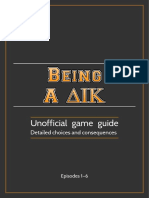 Unofficial Game Guide: Detailed Choices and Consequences